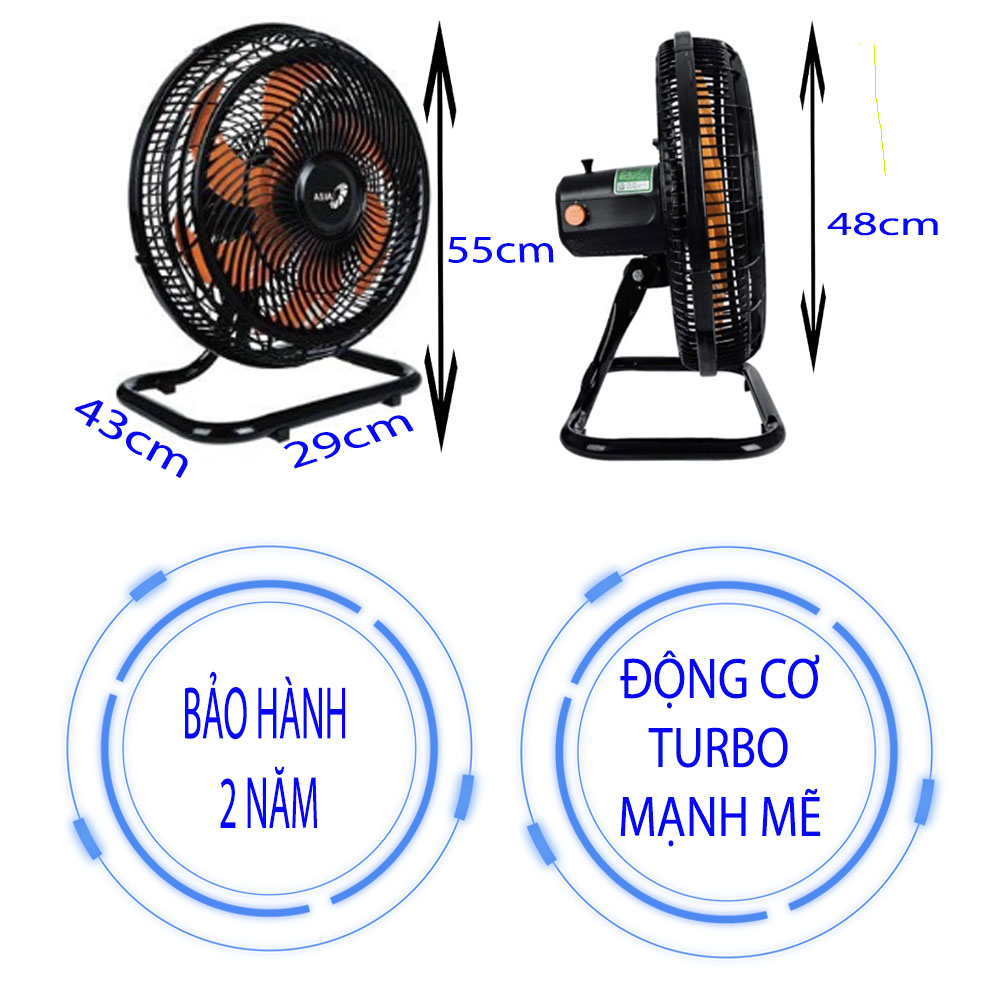 Quạt sàn Turbo Asia mã hàng STB1601 (VY636890)