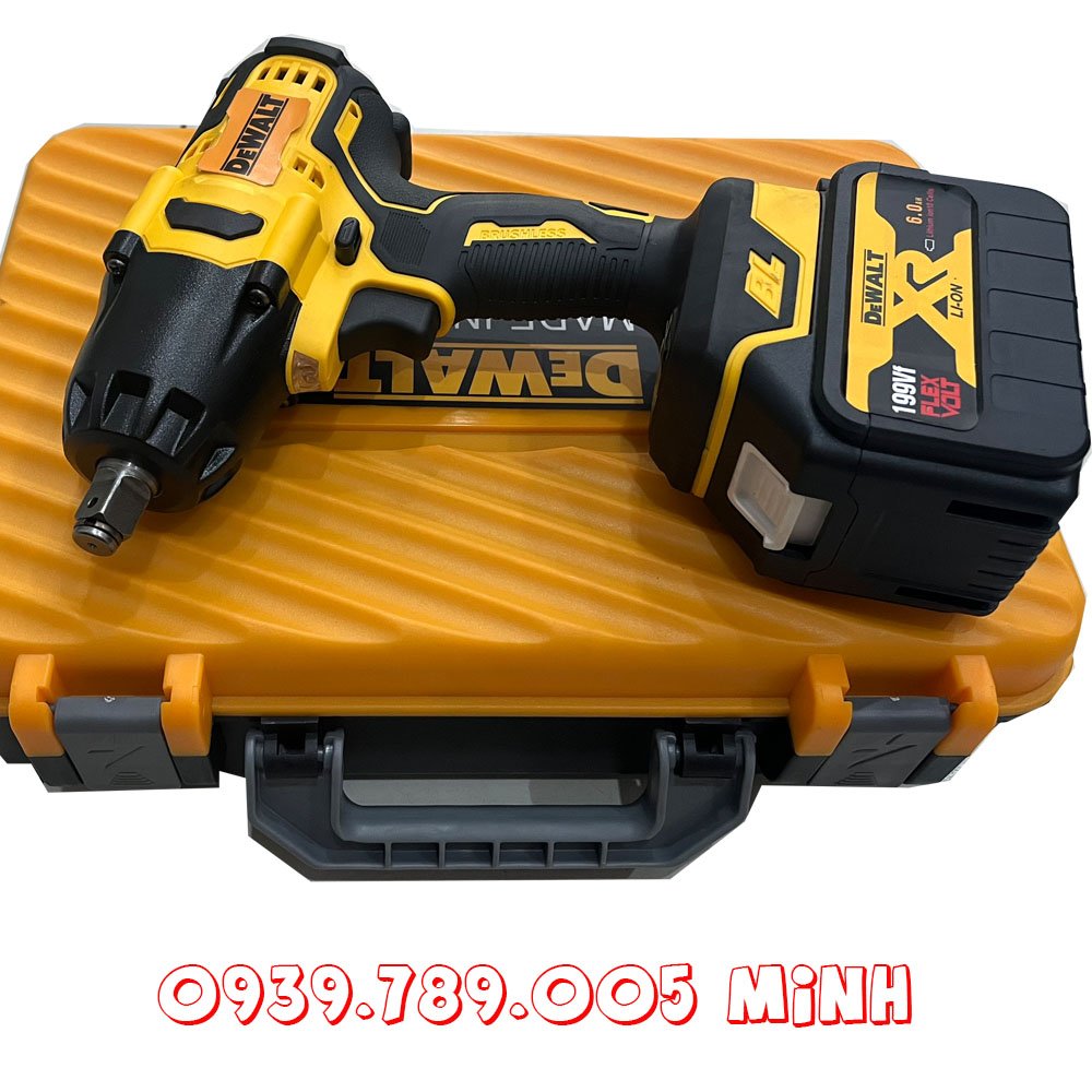 Máy vặn ốc bulong động lực pin dewalt (hộp gồm 2 pin 1 sạc)